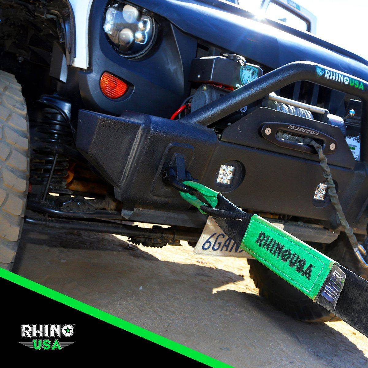 How To Connect a Tow Strap to D-Ring Shackles – Rhino USA